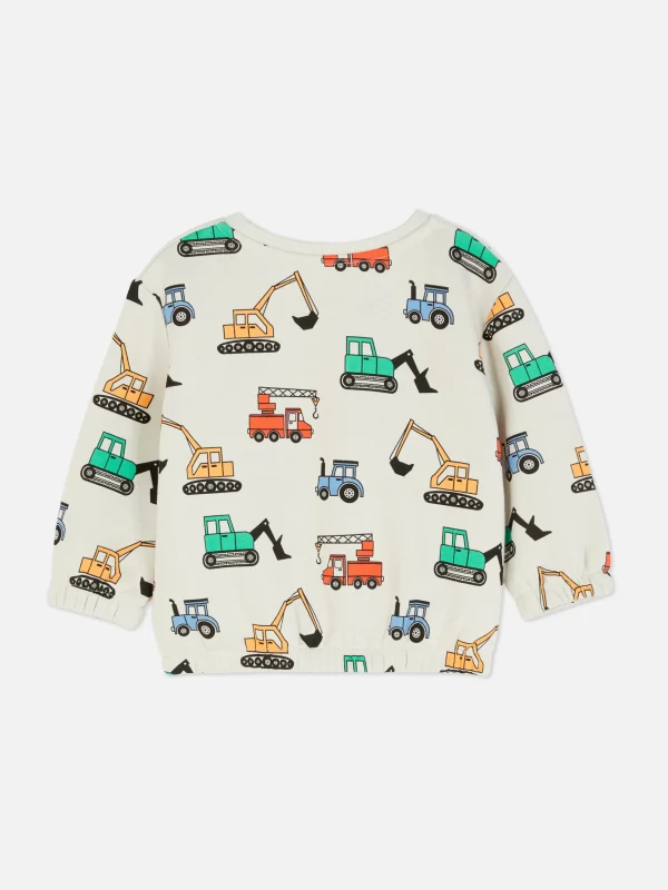 Sweat-shirt à Col Ras-du-cou