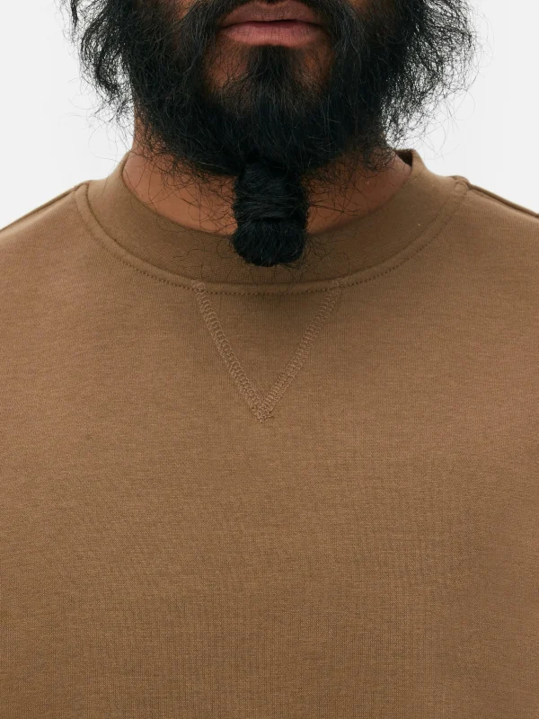 Sweat-shirt à Col Ras-du-cou