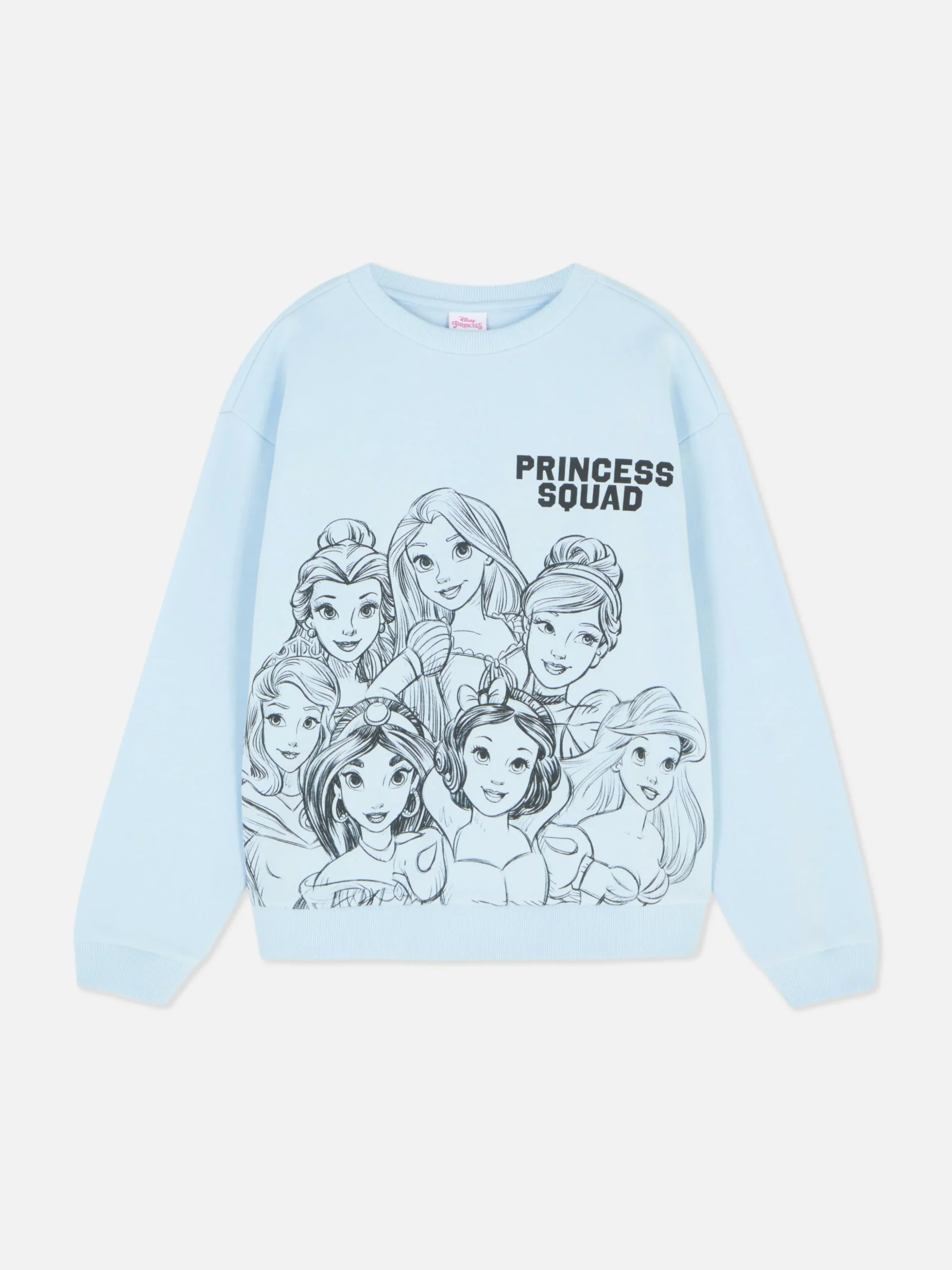sweatshirt__col_rasducou__0-10.webp Sweat-shirt à Col Ras-du-cou Disney Princesses