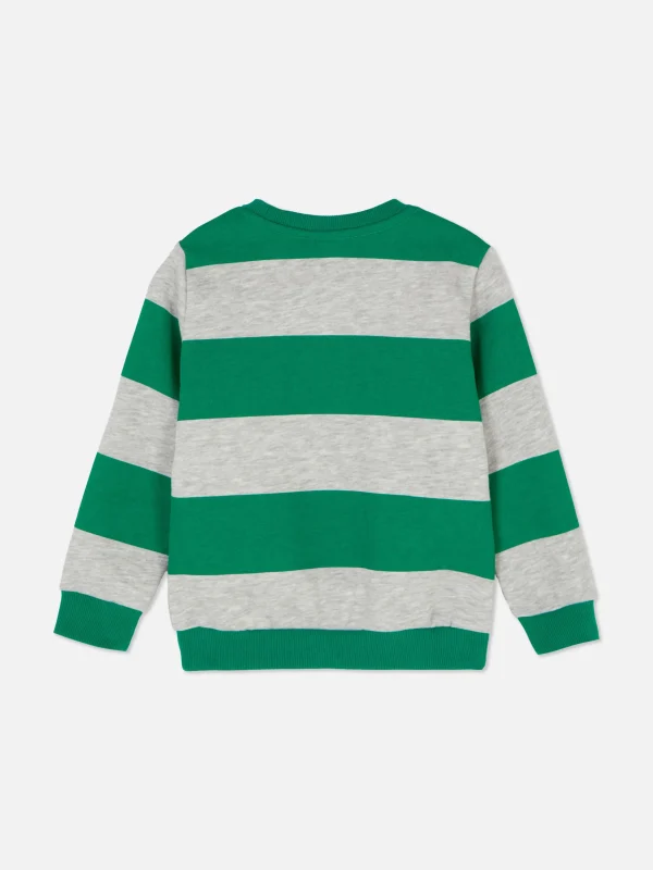 Sweat-shirt à Col Ras-du-cou Et Rayures Disney Mickey Mouse