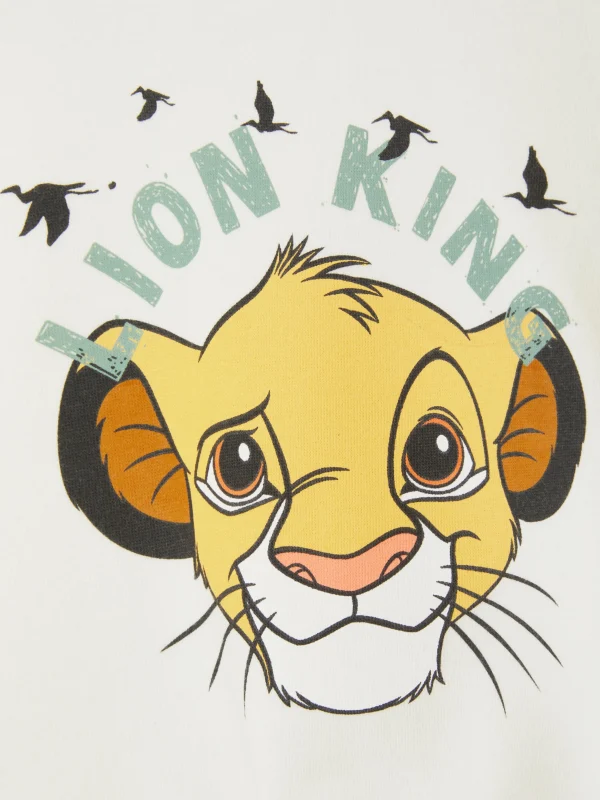 Sweat-shirt à Col Ras-du-cou Disney Le Roi Lion Simba