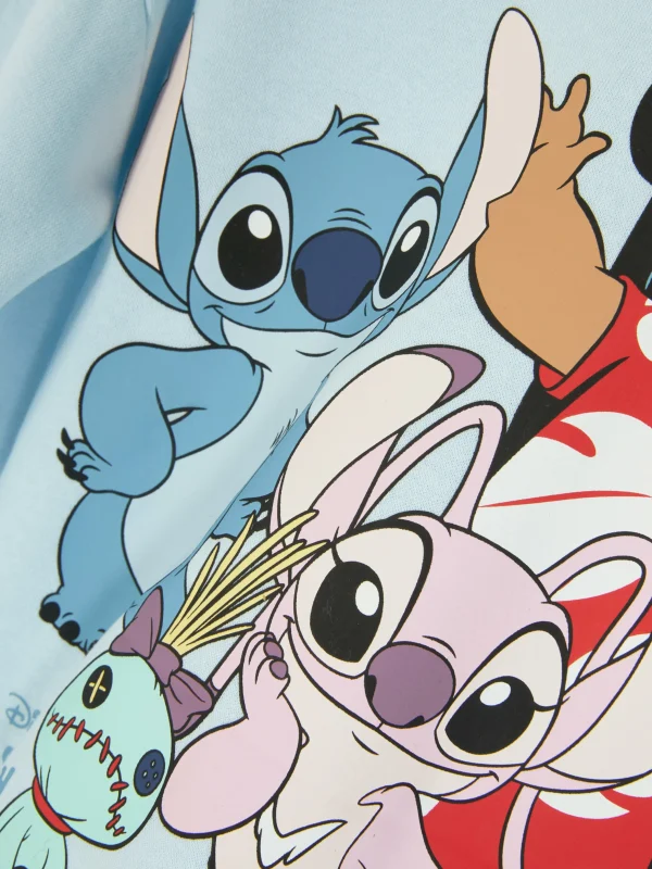 Sweat-shirt à Col Ras-du-cou Disney Lilo & Stitch