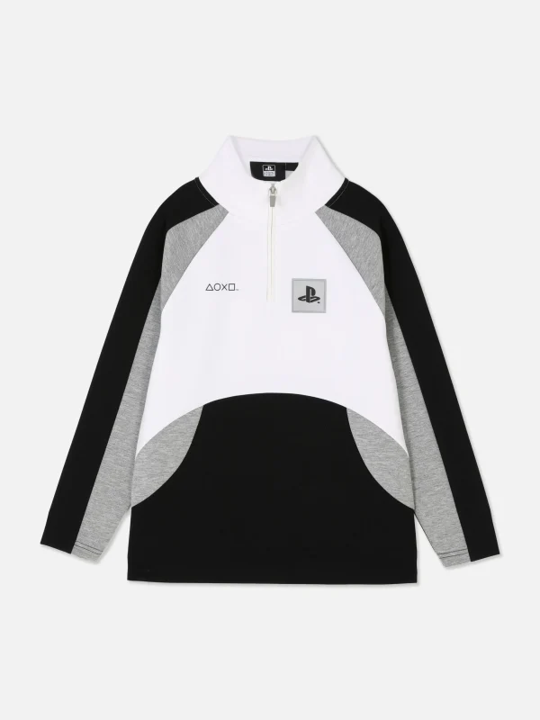 Sweat-shirt à Col Zippé PlayStation