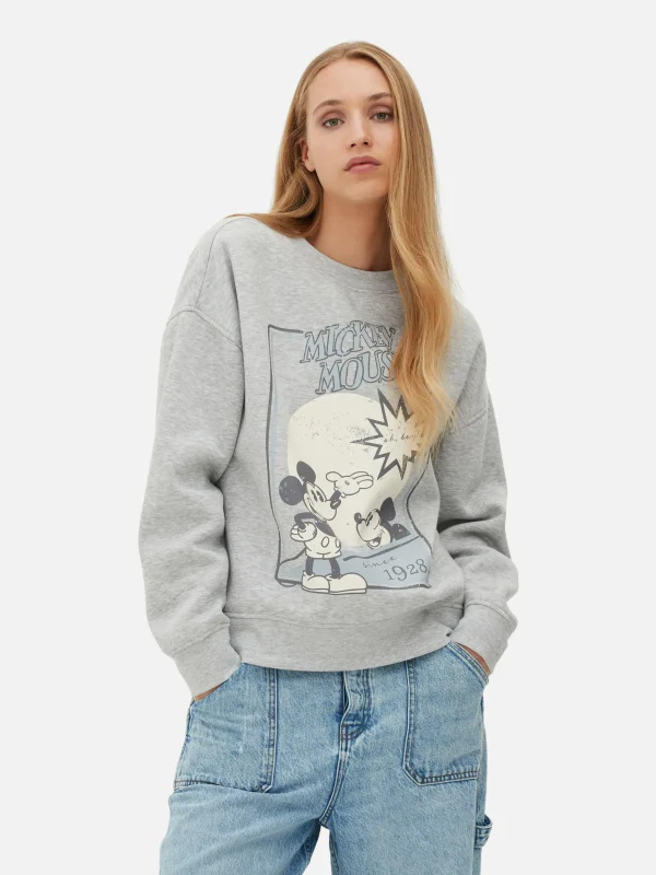 Sweat-shirt à Motif Esquisse Disney Mickey Mouse