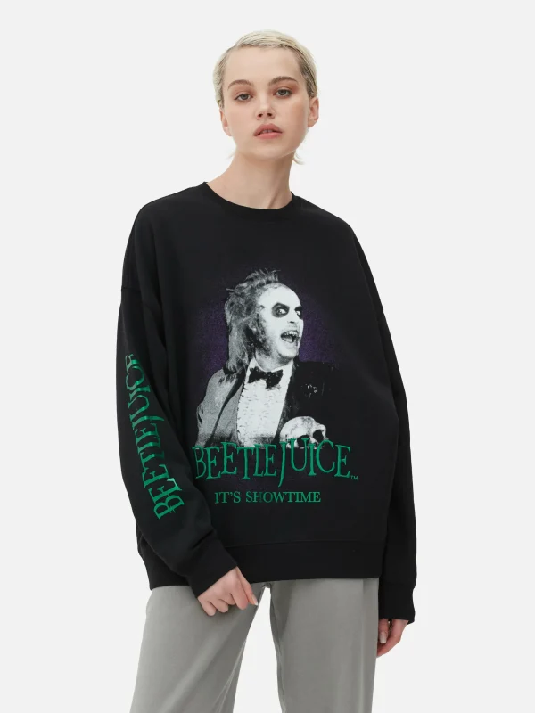 Sweat-shirt à Motif Personnage Beetlejuice