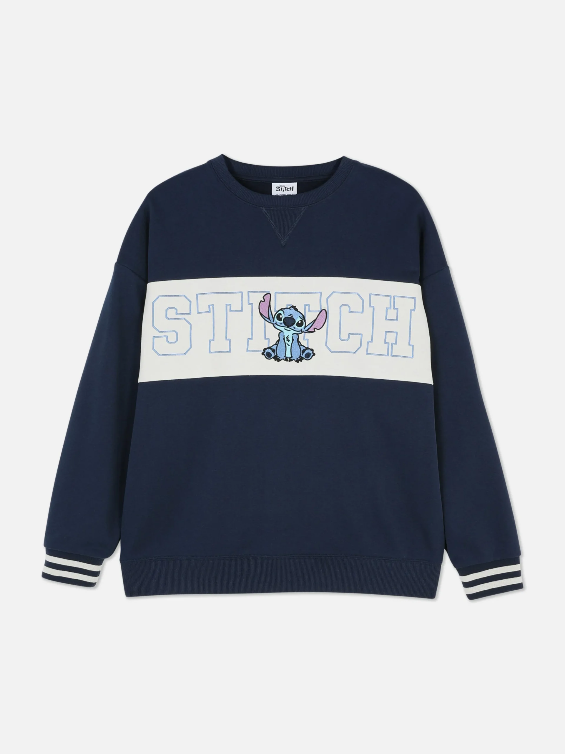 sweatshirt__texte_contras_4.webp Sweat-shirt à Texte Contrasté Disney Stitch