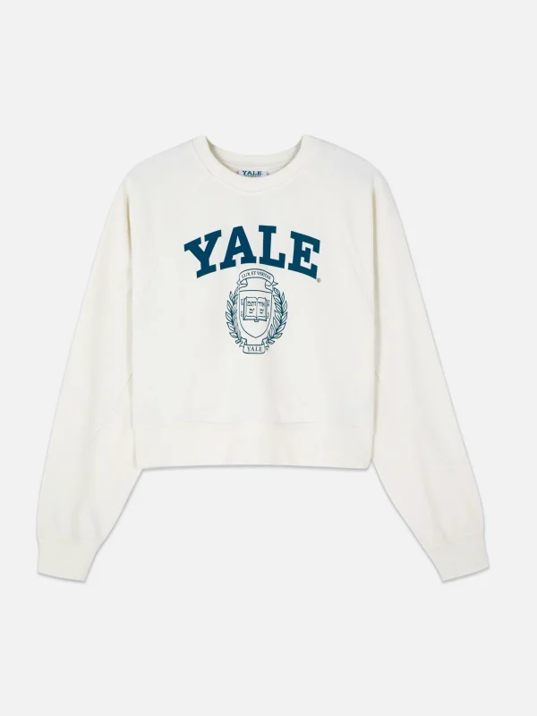 Sweat-shirt Coupe Droite Graphique à Coordonner Yale