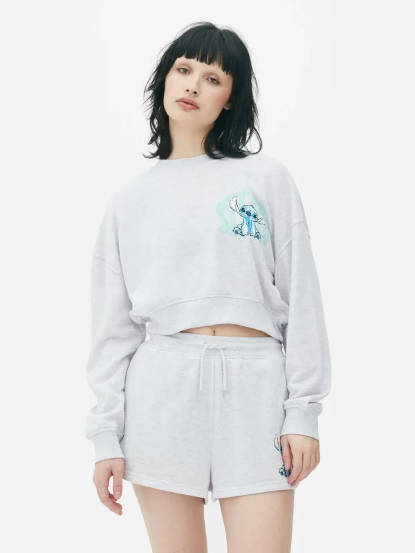 Sweat-shirt Court Disney Lilo & Stitch