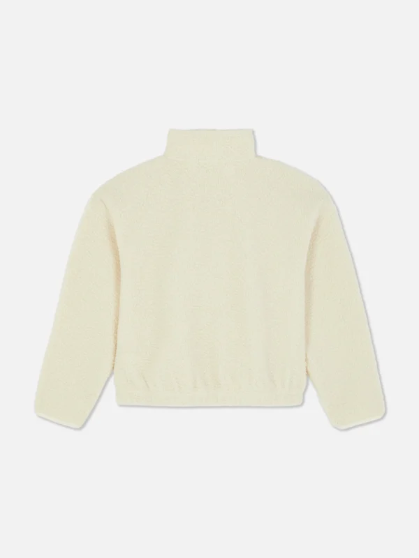 Sweat-shirt Demi-zippé En Molleton