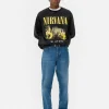 Sweat-shirt Délavé Nirvana