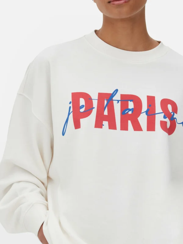 Sweat-shirt Graphique Paris
