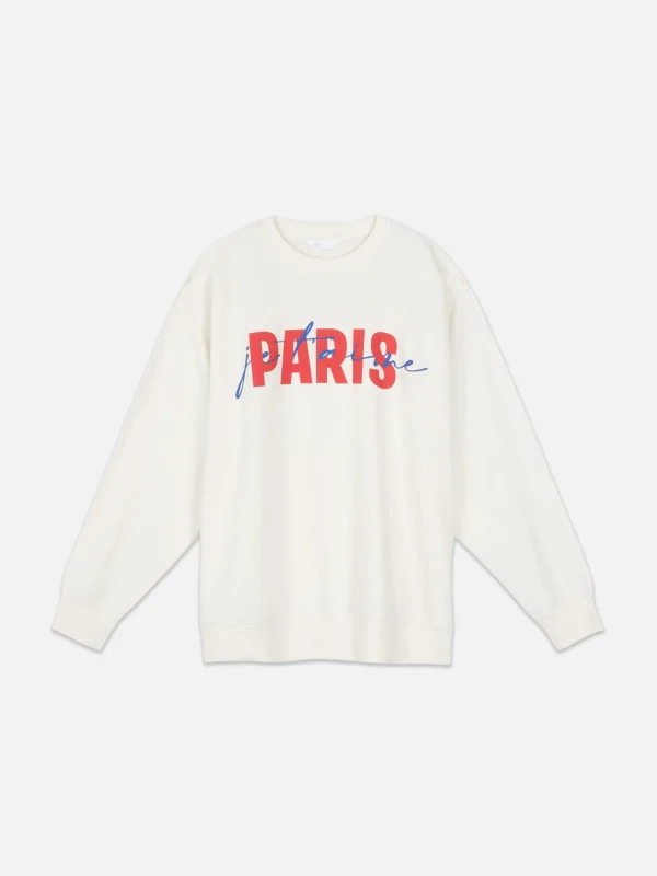 Sweat-shirt Graphique Paris