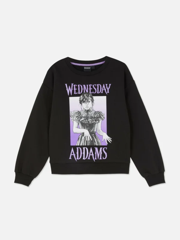 Sweat-shirt Graphique Wednesday Addams