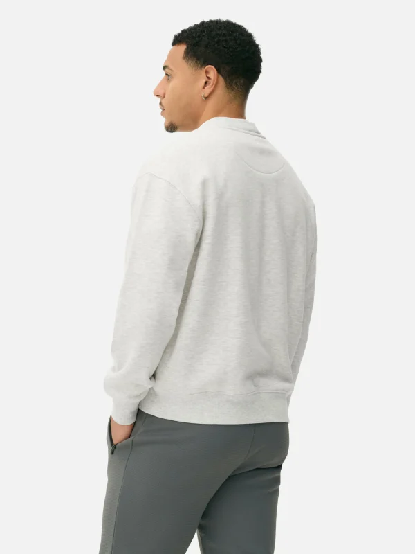 Sweat-shirt Oversize à Col Ras-du-cou