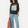 Sweat-shirt Oversize Graphique Les Schtroumpfs