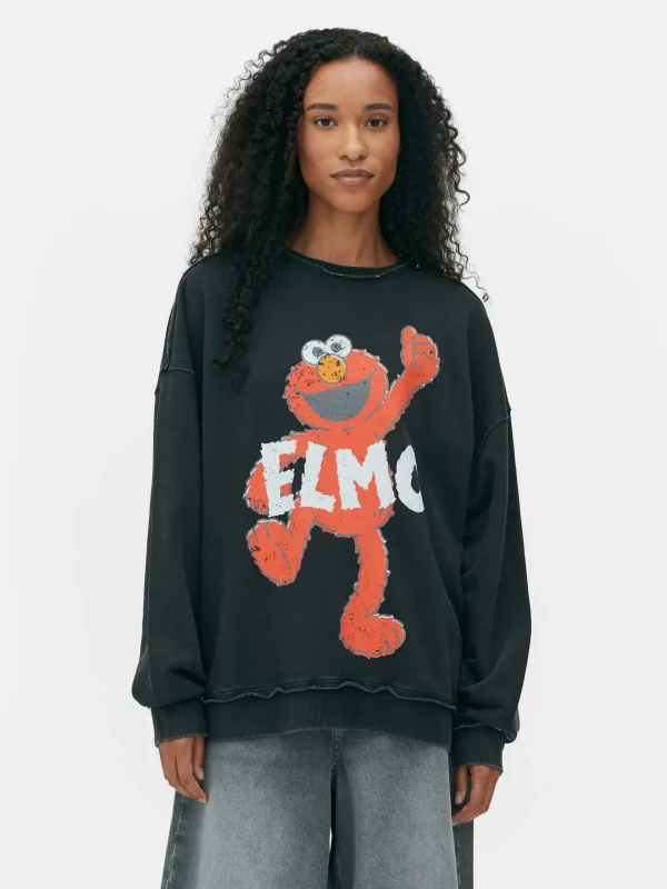 Sweat-shirt Oversize Graphique Sesame Street