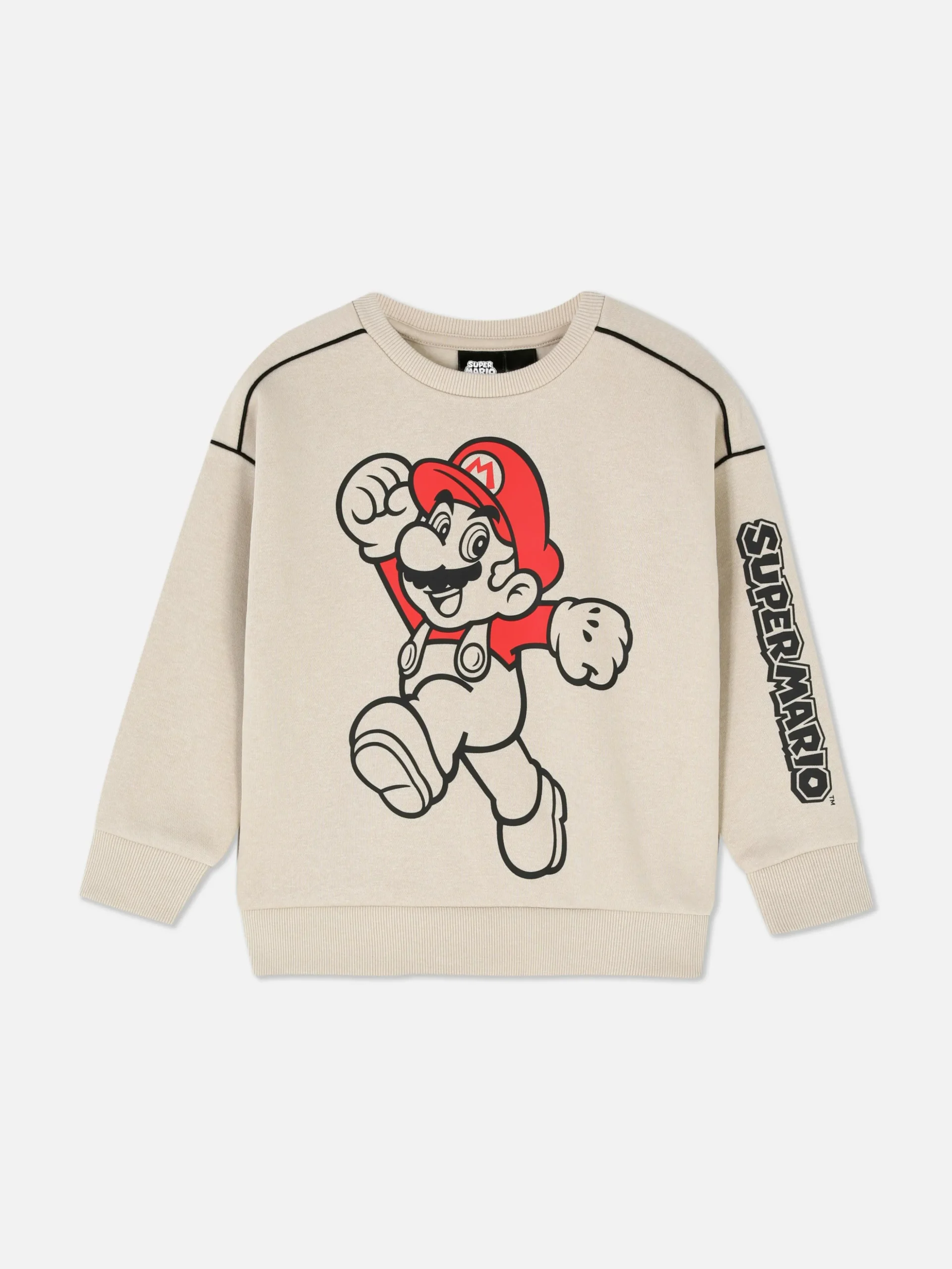 sweatshirt_passepoil_supe_2.webp Sweat-shirt Passepoilé Super Mario à Coordonner