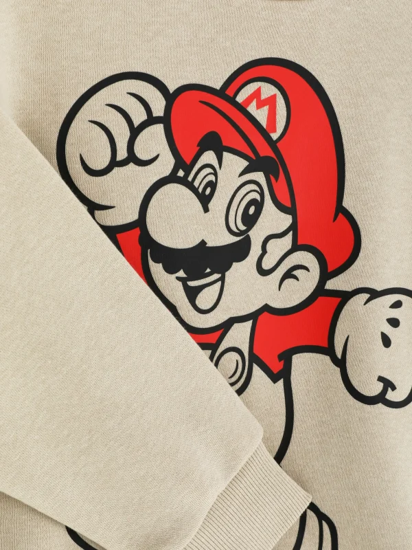 Sweat-shirt Passepoilé Super Mario à Coordonner