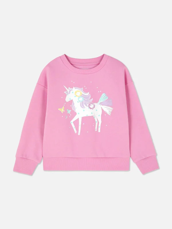 Sweat-shirt Ras Du Cou Graphique