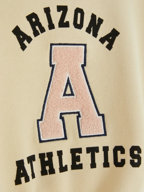 Sweat-shirt Style Universitaire à Lettre En Bouclé