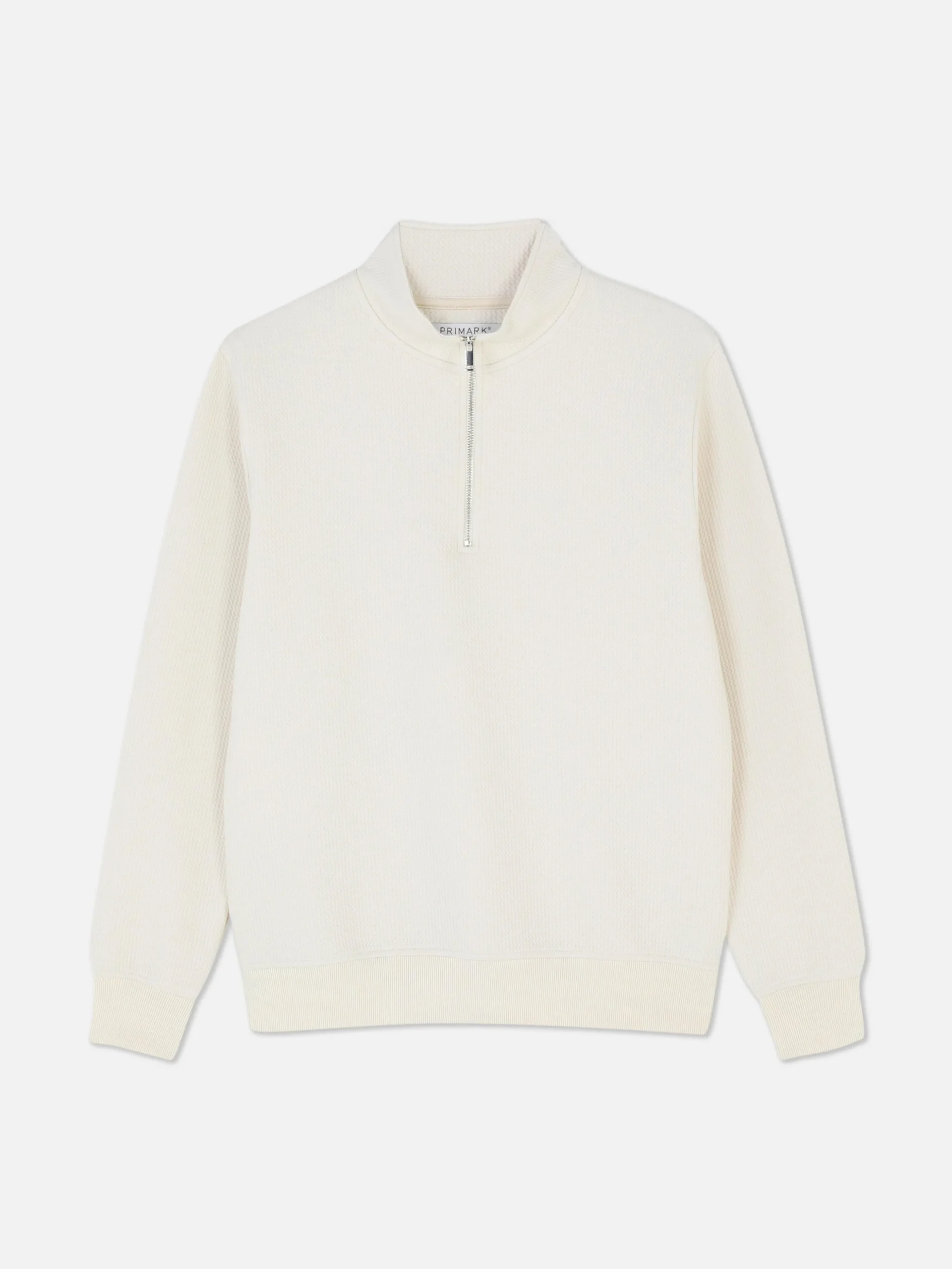 sweatshirt_textur__col_zi_4-1.webp Sweat-shirt Texturé à Col Zippé Et Motif Géométrique