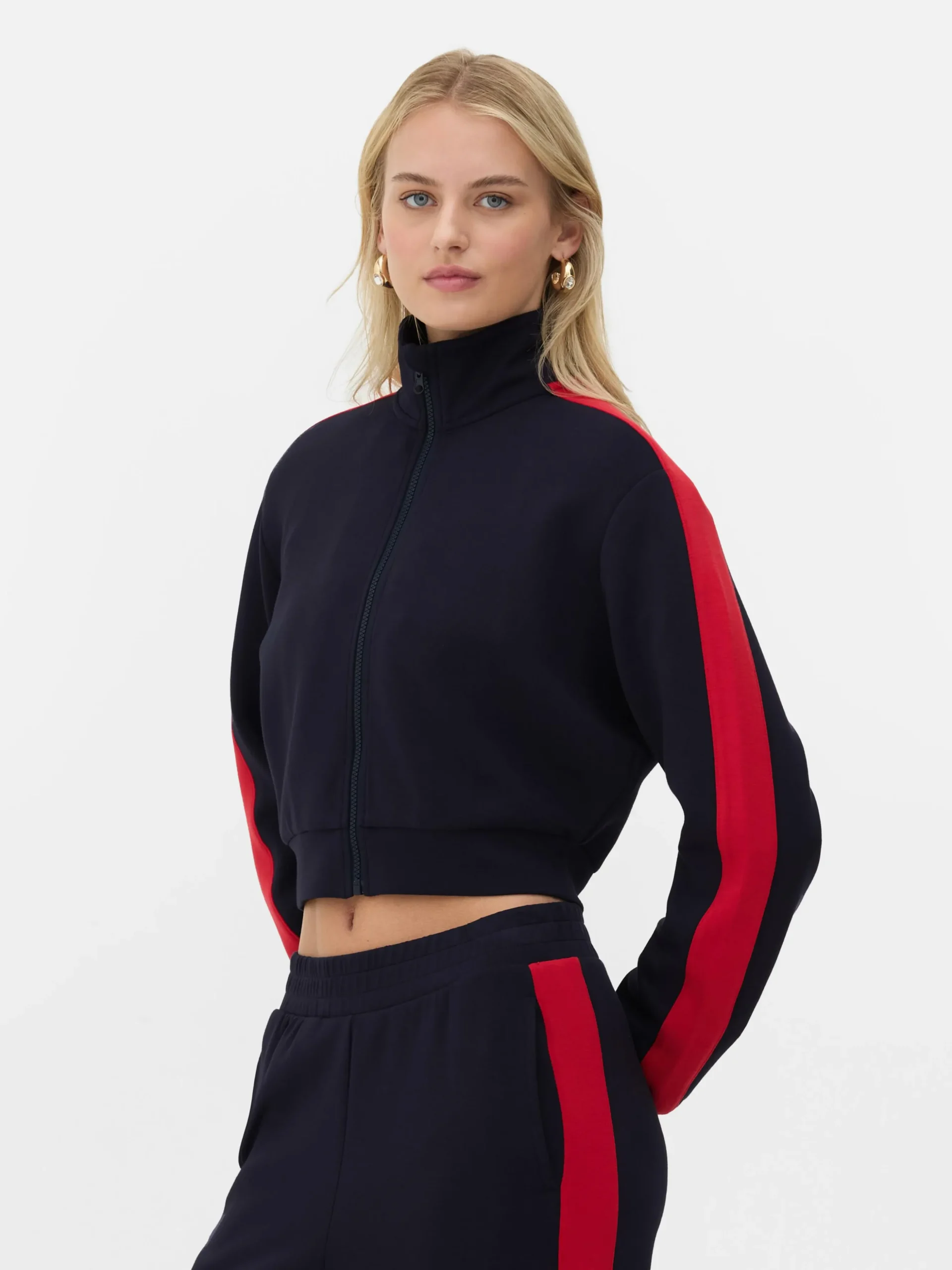 sweatshirt_zipp__col_chem_1.webp Sweat-shirt Zippé à Col Cheminée Rita Ora