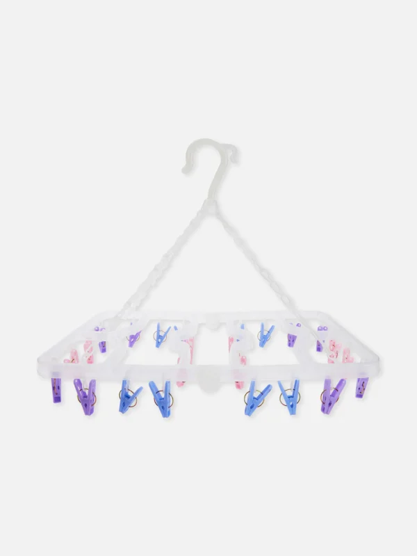 Étendoir Pliant à 24 Pinces