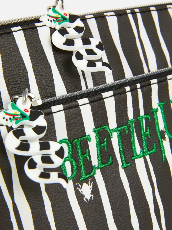 Trousse Maquillage à Rayures Beetlejuice