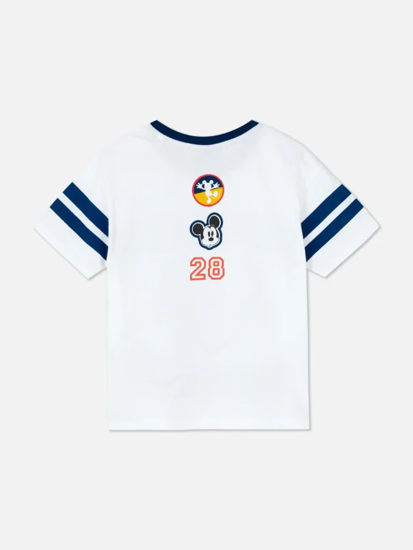 T-shirt à Bords Contrastés Disney Mickey Mouse