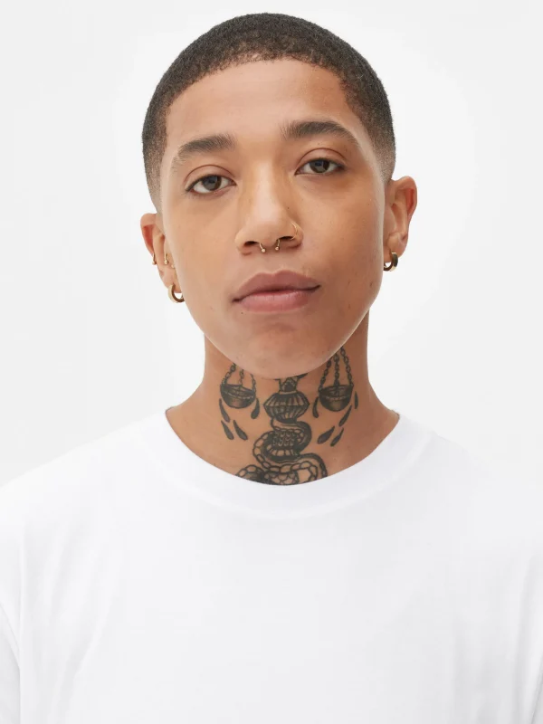 T-shirt à Col Ras-du-cou Coupe Regular