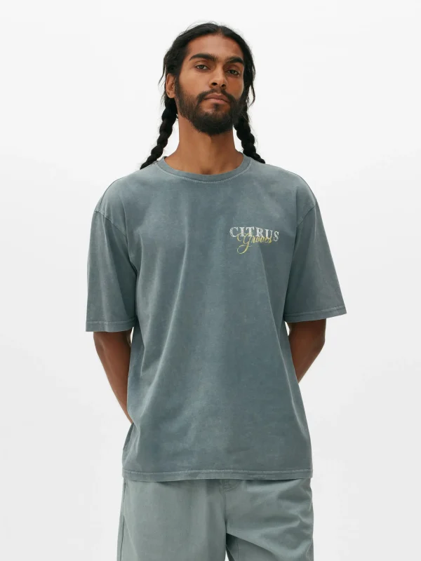 T-shirt à Imprimé Citrus