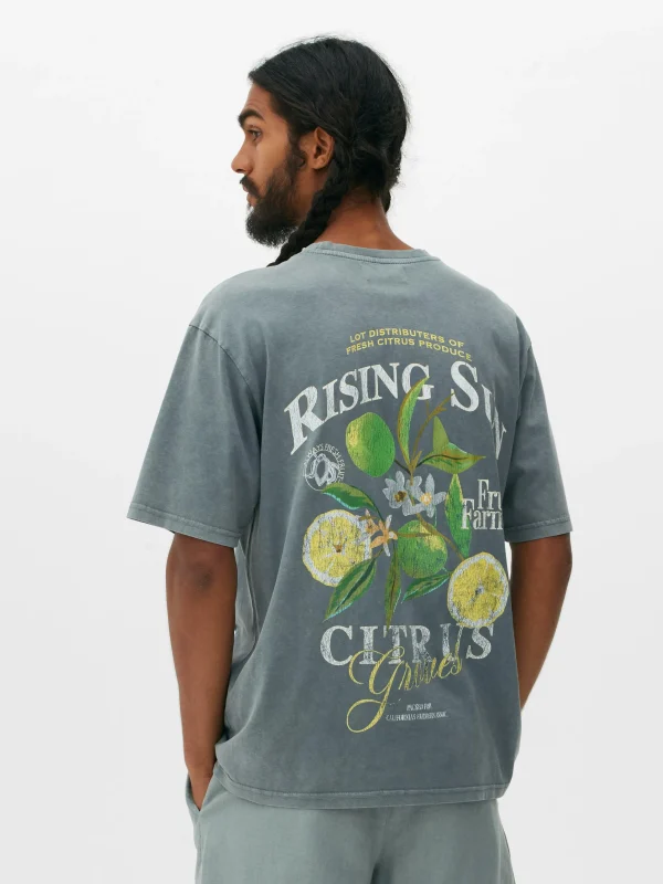T-shirt à Imprimé Citrus