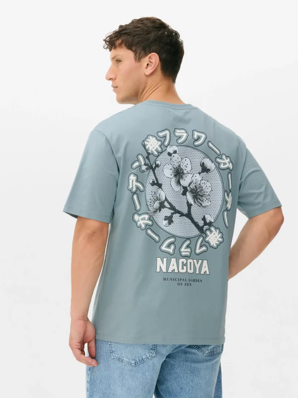 T-shirt à Imprimé Floral Tokyo
