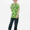 T-shirt à Imprimé Minecraft Creeper