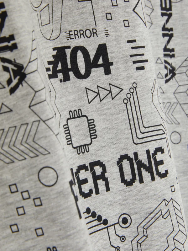 T-shirt à Manches Longues Et Motif Gaming