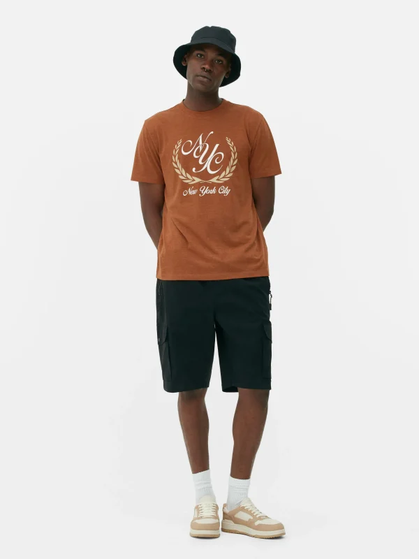 T-shirt à Motif Armoiries New York City