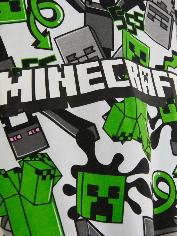 T-shirt à Motif Minecraft Creeper