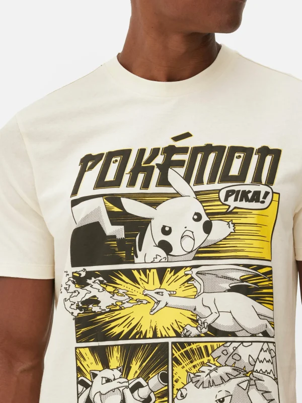 T-shirt à Motifs Style Bande Dessinée Pokémon