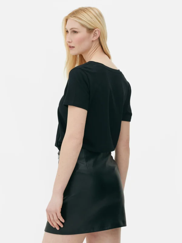 T-shirt Coupe Regular à Col En V