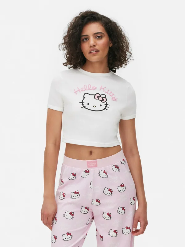 T-shirt Court De Pyjama Hello Kitty