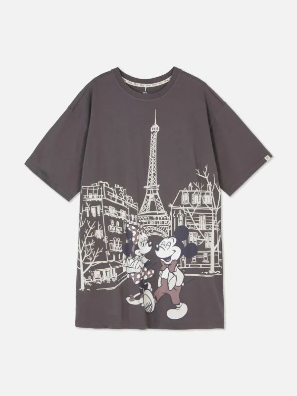 T-shirt De Nuit Disney Mickey Mouse Et Minnie Mouse