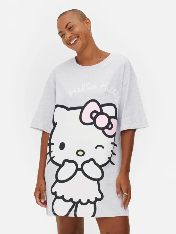 T-shirt De Nuit Oversize Hello Kitty