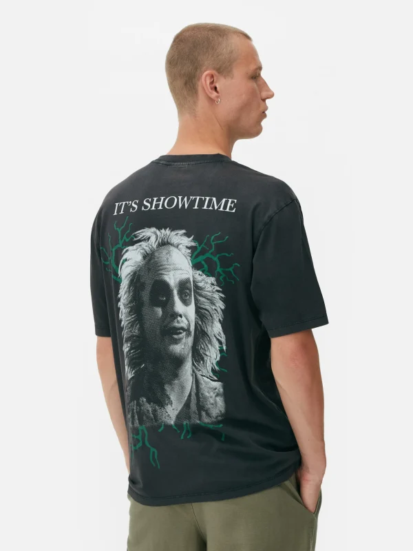 T-shirt Effet Délavé Beetlejuice