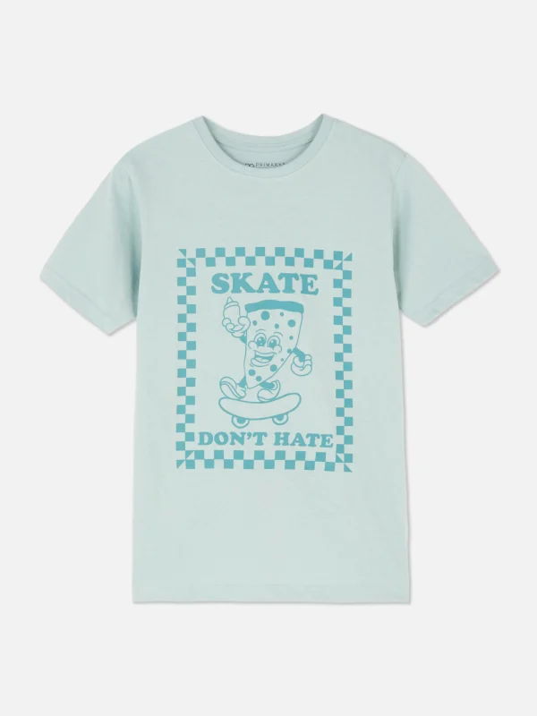 T-shirt En Coton Graphique