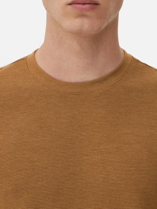 T-shirt En Maille Ottoman Côtelée