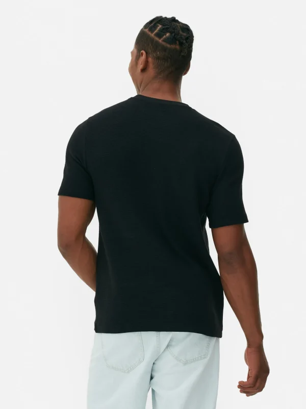 T-shirt En Maille Ottoman Côtelée