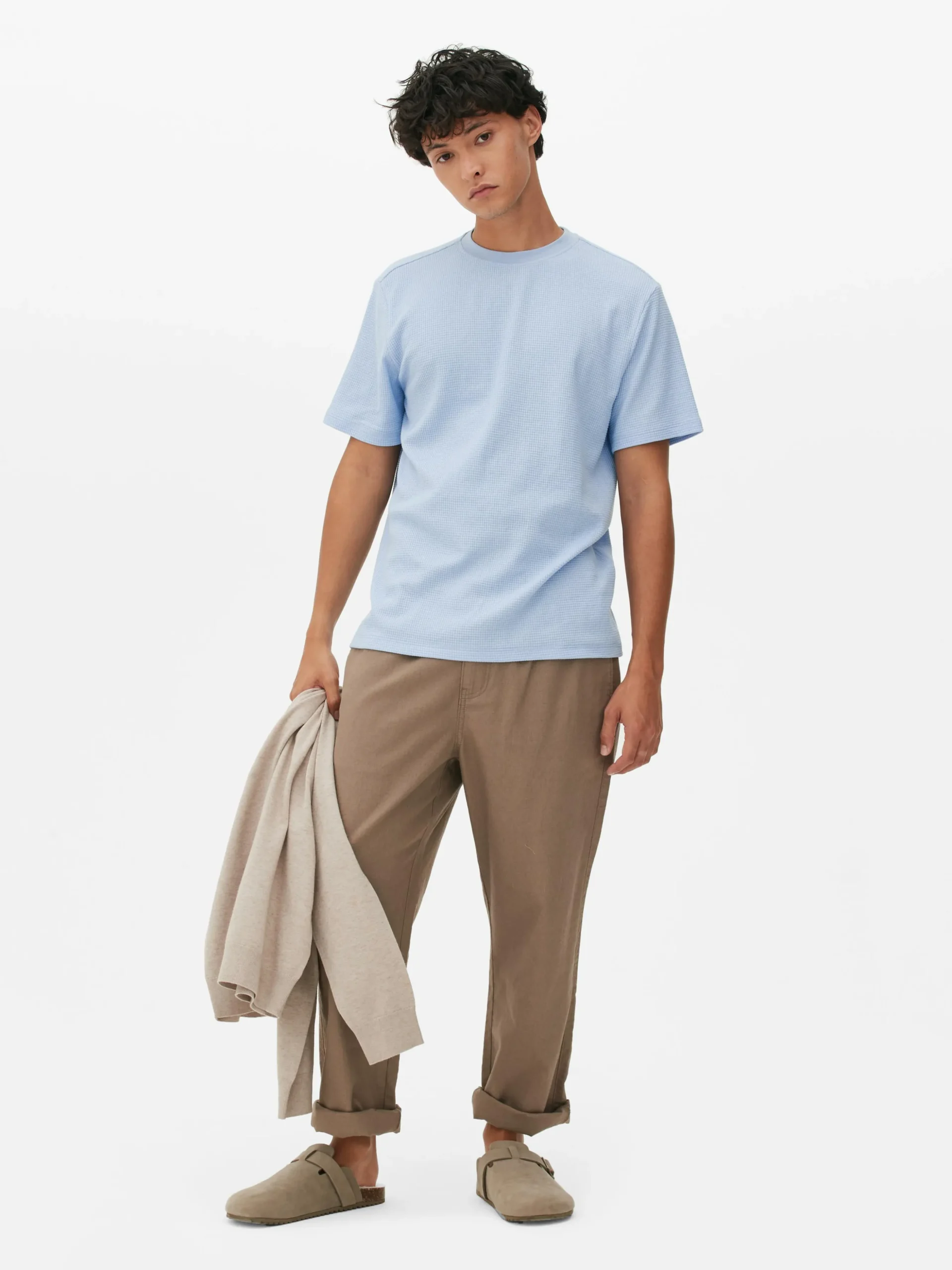 tshirt_gaufr__col_rasduco_0-1.webp T-shirt Gaufré à Col Ras-du-cou