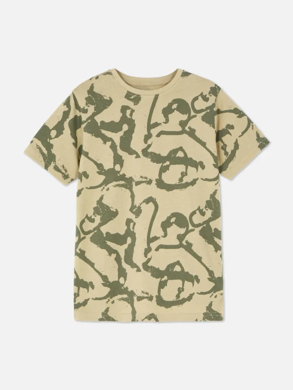 T-shirt Graphique à Manches Courtes