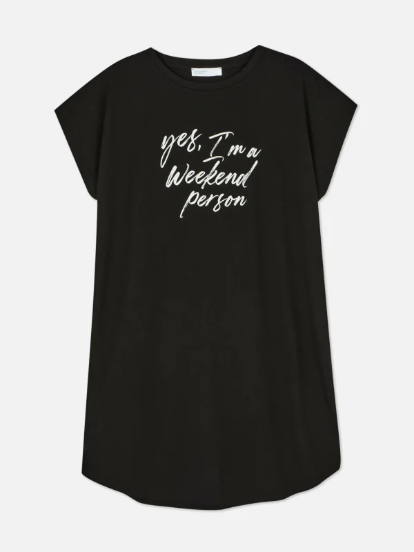 T-shirt Long à Col Ras-du-cou