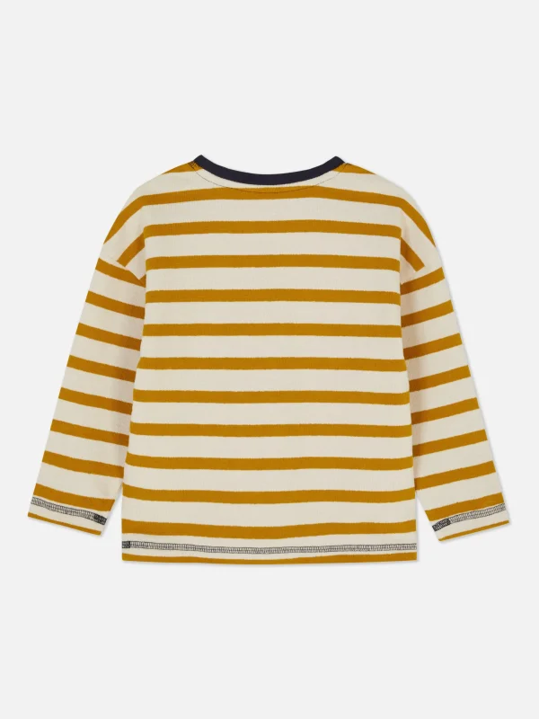 T-shirt Rayé à Rayures Et Manches Longues